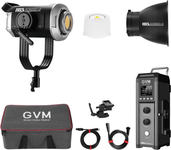 GVM SD600D Color Led Video Lights High Power Studio Monolight - 图片 4
