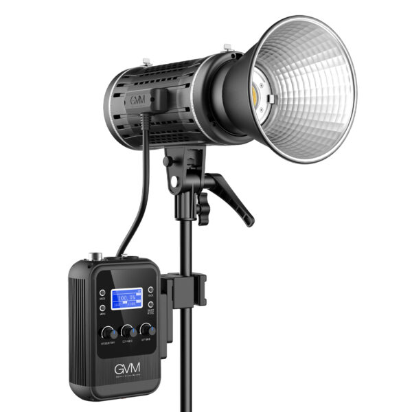GVM-ST100R 100W Led Video Light RGB+Bi-Color Double Sided Daylight Balanced COB Light 77600 lux/0.5m CRI97+ 12 Built-in Lighting Effects App Control 2700K-7500K Photography Lighting - 图片 9