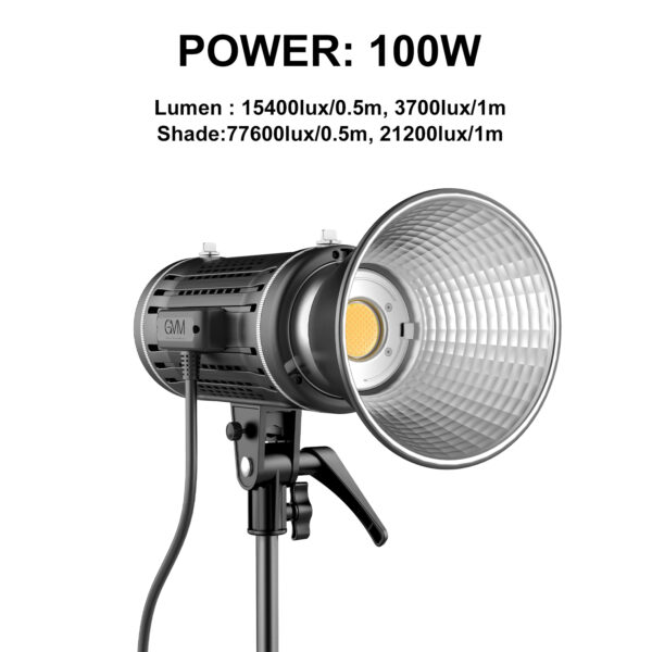 GVM-ST100R 100W Led Video Light RGB+Bi-Color Double Sided Daylight Balanced COB Light 77600 lux/0.5m CRI97+ 12 Built-in Lighting Effects App Control 2700K-7500K Photography Lighting - 图片 7