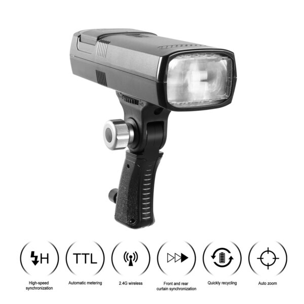 GVM TTL Li-Ion Camera Flash Speedlite with Trigger Kit - 图片 9