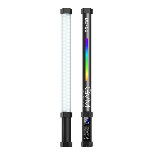 GVM 2-Pack RGB LED Light Stick Kit,20W Dimmable 3200K~5600K Bi-Color Handheld Light with Tripod Stand /360° Full Color/CRI 97+/8 Scenes/Bag for Camera Video Studio YouTube Product Photography Shooting - 图片 4