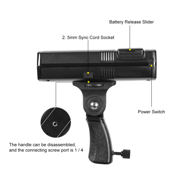 GVM TTL Li-Ion Camera Flash Speedlite with Trigger Kit - 图片 7