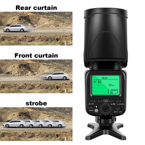 GVM TTL Li-Ion Camera Flash Speedlite for Canon and Nikon - Image 3