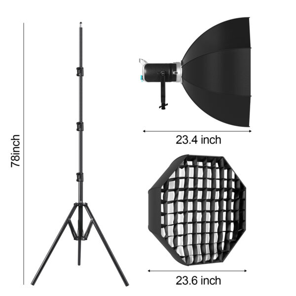 GVM SD200D LED Video Light with Softbox - 图片 7