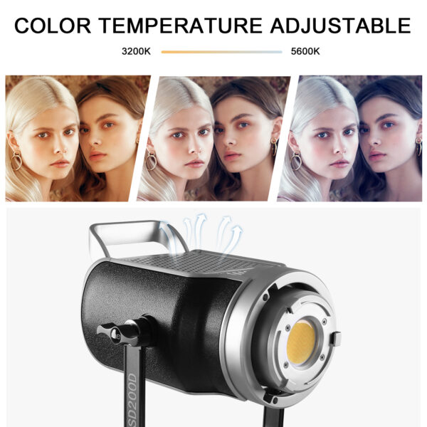 GVM SD200D LED Video Light with Softbox - 图片 9