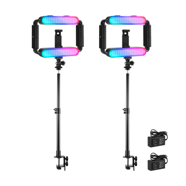 GVM TL15RS  On-Camera RGB LED Video Light 2 lights kit