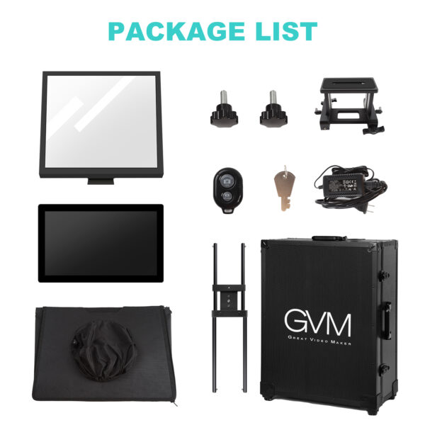 GVM Teleprompter Travel Kit with 18.5" Android All-in-One Monitor and Flight Case - 图片 10