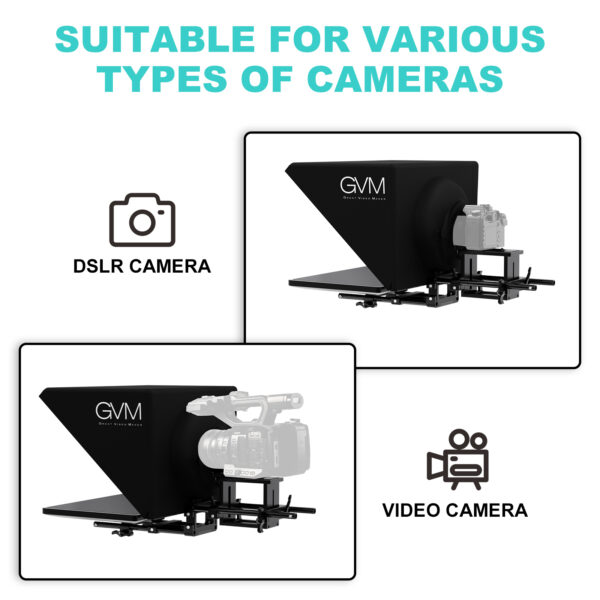 GVM Teleprompter Travel Kit with 18.5" Android All-in-One Monitor and Flight Case - 图片 6
