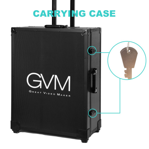 GVM Teleprompter Travel Kit with 18.5" Android All-in-One Monitor and Flight Case - 图片 7