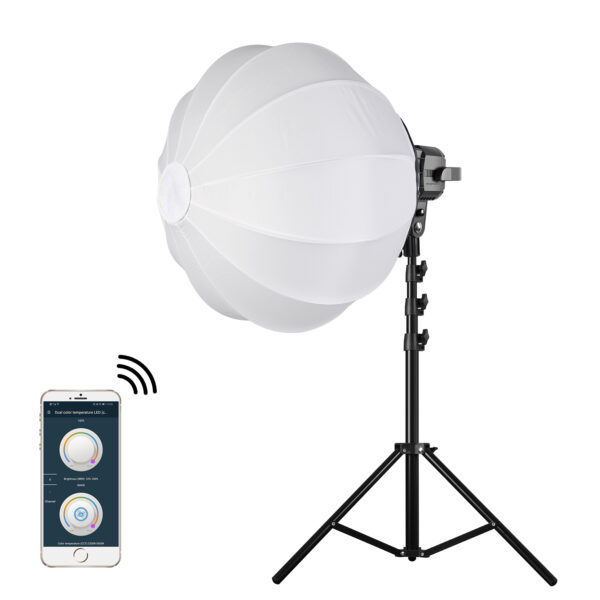 GVM P80PROⅡ 80W LED Monolight Daylight Kit with Lantern Softbox - 图片 2