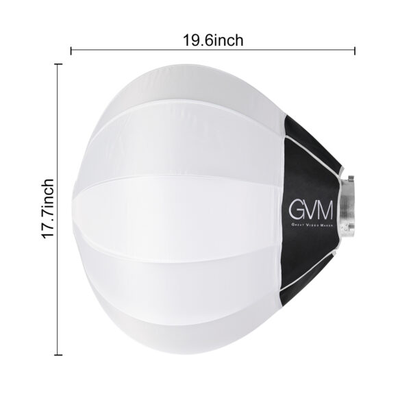 GVM P80PROⅡ 80W LED Monolight Daylight Kit with Lantern Softbox - 图片 5