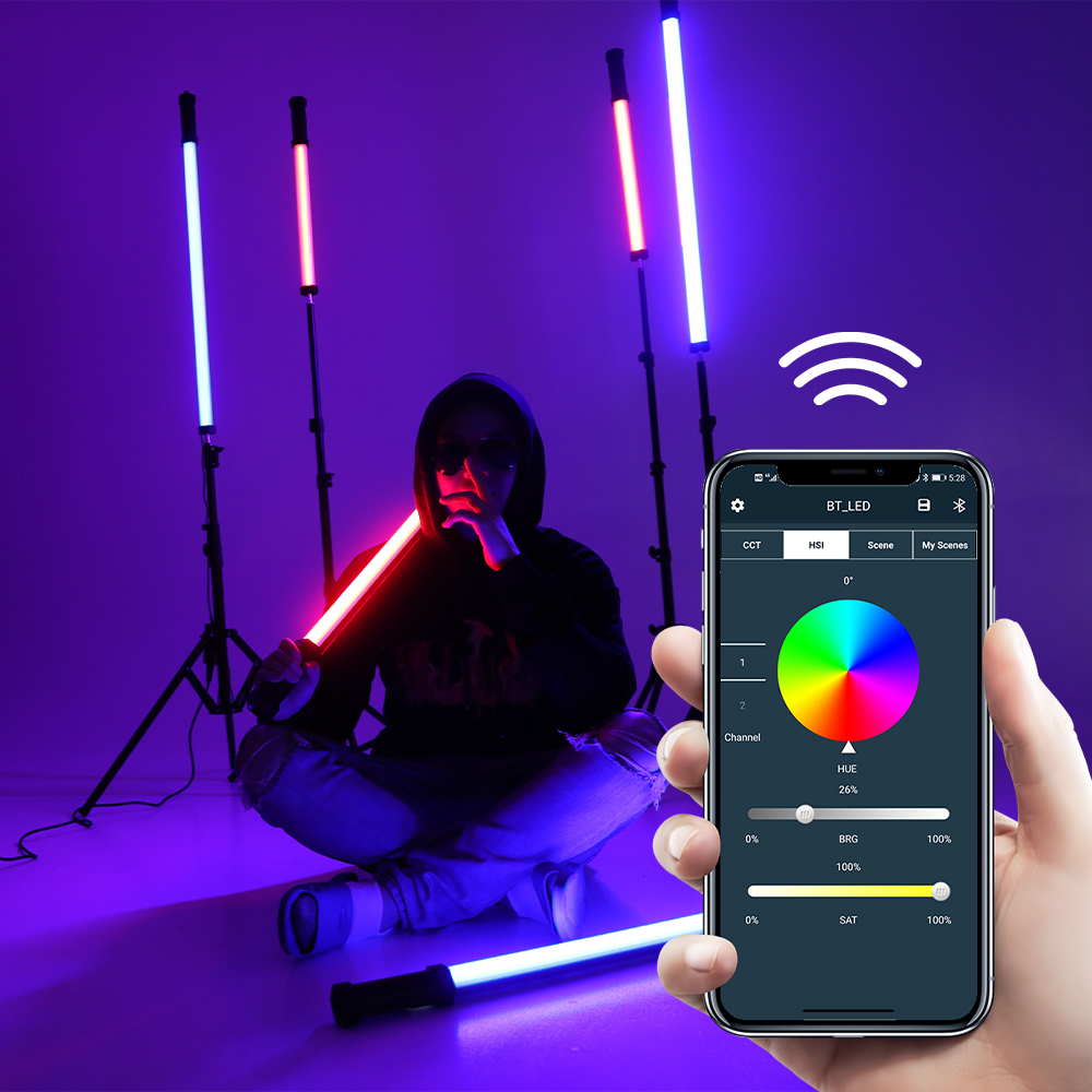 Fun and creative shots with LED wand lights 3 BD60 8 APP蓝牙远程控制