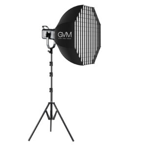 GVM PR150R 150W High Power LED Monolight Bi-Color & RGB Studio Lighting Kit with Softbox