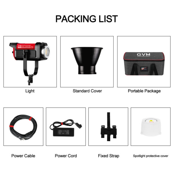 GVM PRO-SD300B 300W Bi-Color Monolight With Lantern Softbox(V-mount & Mesh Bluetooth) - Image 14