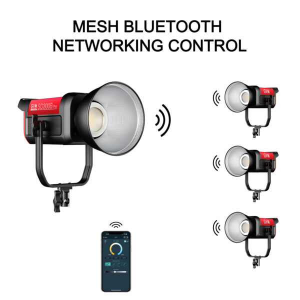 GVM PRO-SD300B 300W Bi-Color Monolight With Lantern Softbox(V-mount & Mesh Bluetooth) - Image 13