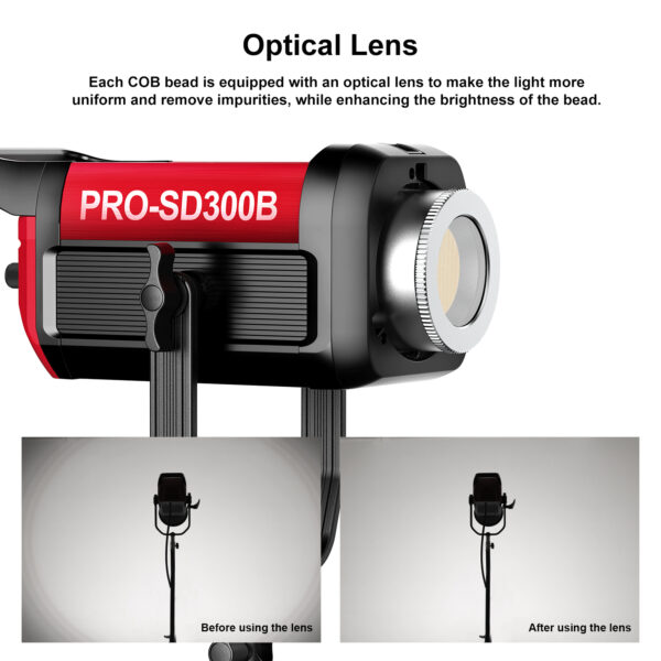 GVM PRO-SD300B 300W Bi-Color Monolight With Lantern Softbox(V-mount & Mesh Bluetooth) - Image 17
