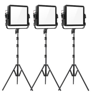 GVM YU150R PRO Led Video Lights Panel Rgb And Bi-Color Studio Light 3 Kits