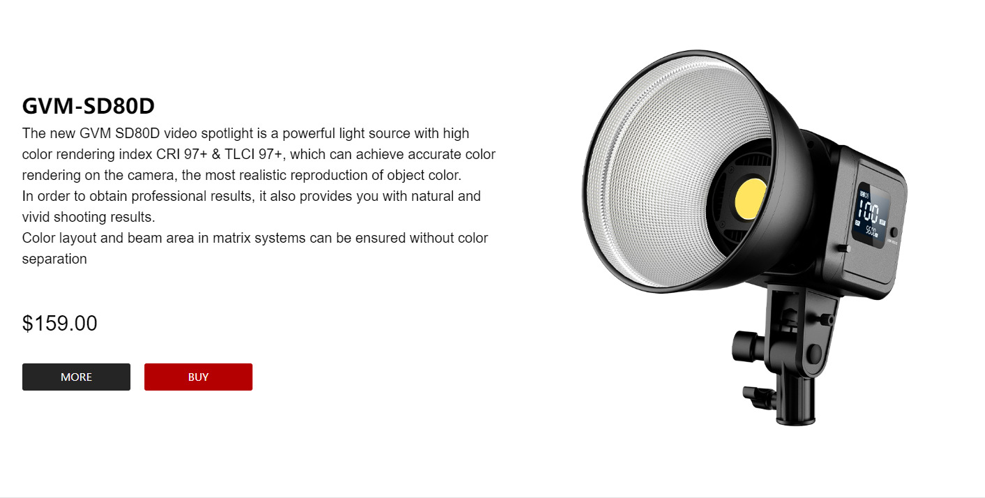 GVM Innovative Spotlights - Creating a new choice for professional photographic lighting 5 图片5 8 3