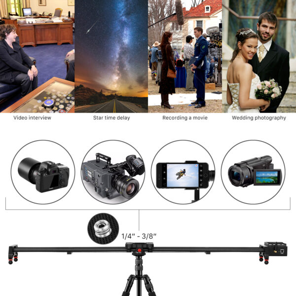 GVM GT-120WD Wireless Carbon Fiber Motorized Camera Slidera - 图片 6