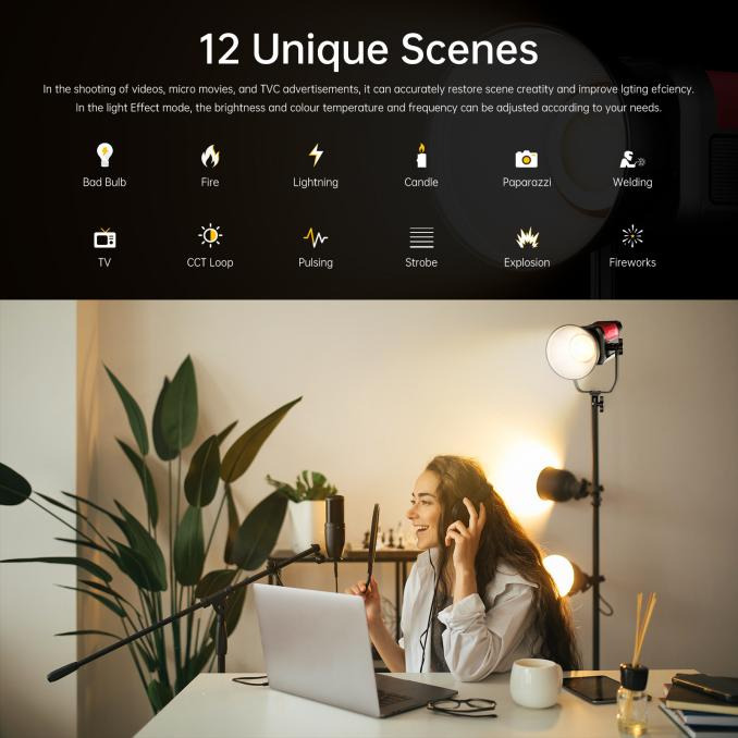 Create excellent light and shadow art - GVM-PRO series spotlights are coming soon 6 图片4 3