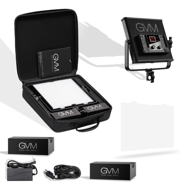 GVM-520LS-B High Beam High Brightness Bi-Color LED VIdeo Soft Light （No Four-Way Barndoor） - 图片 3