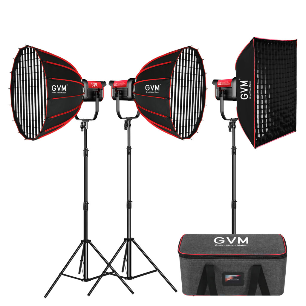 The Impact of Studio Video Lights on the Studio 1 GVM PRO SD200B SET1 2L1 2