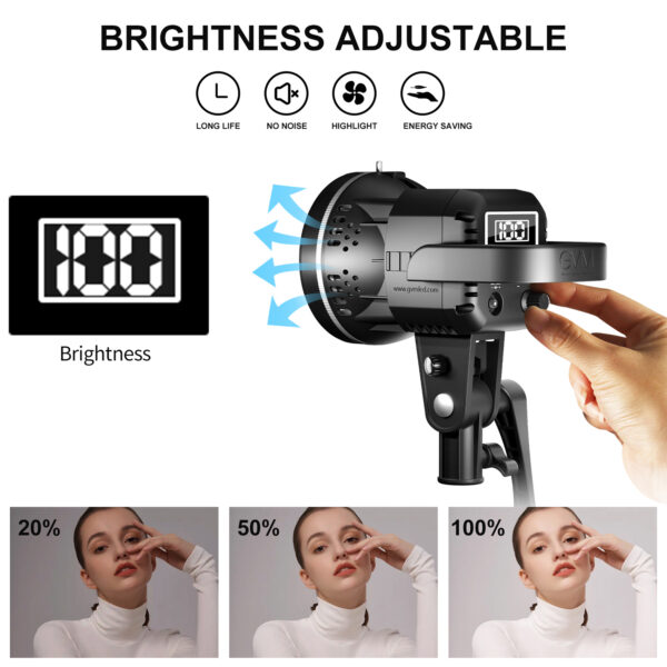 GVM Y60D256 Soft Light Bi-color And P80S-II Daylight With Softbox Kits - 图片 4