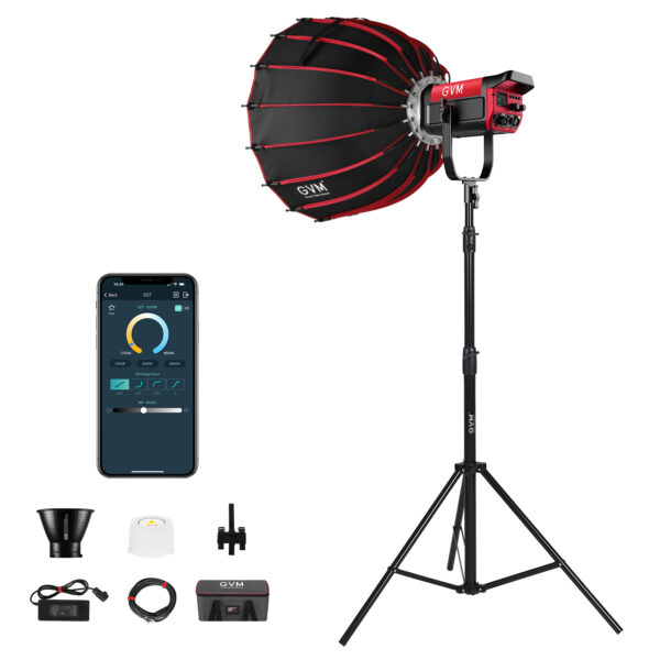 GVM PRO-SD200B 200W Bi-Color Monolight With Softbox - 图片 2
