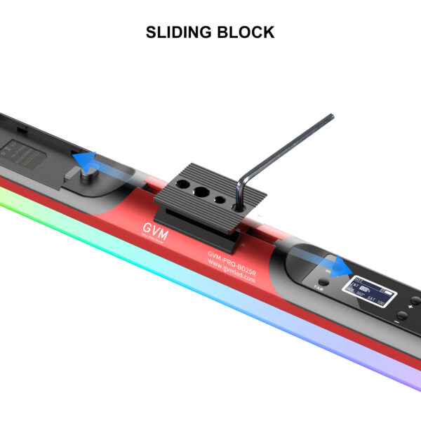 GVM BD25R Bi-Color RGB LED Light Wand 2-Light Kit (24") - 图片 5
