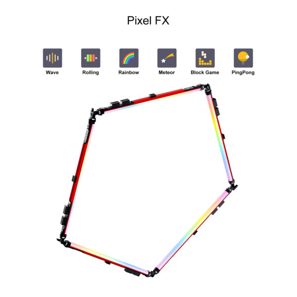 GVM BD45R Bi-Color RGB LED Light Wand 2-Light Kit (48") - 图片 11
