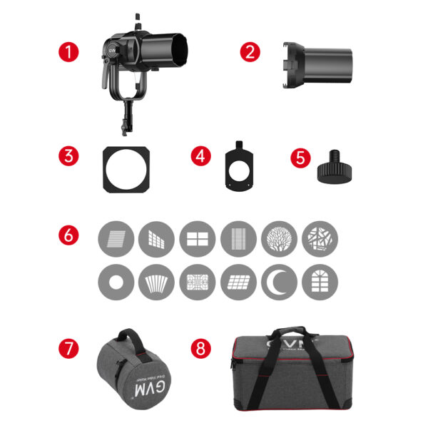 GVM CXT36 Spot lens For Power 300W or less Monolight - 图片 8