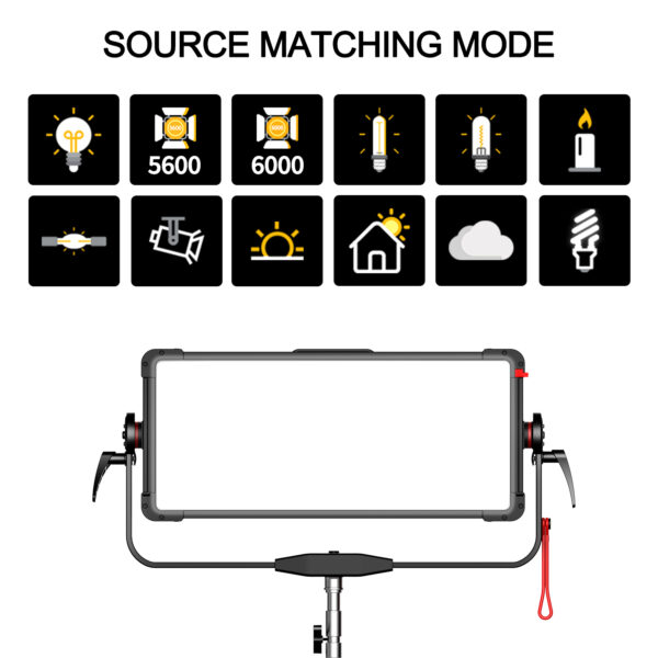 GVM YU600C Led Video Lights Panel Rgb And Bi-Color Studio Light - 图片 11