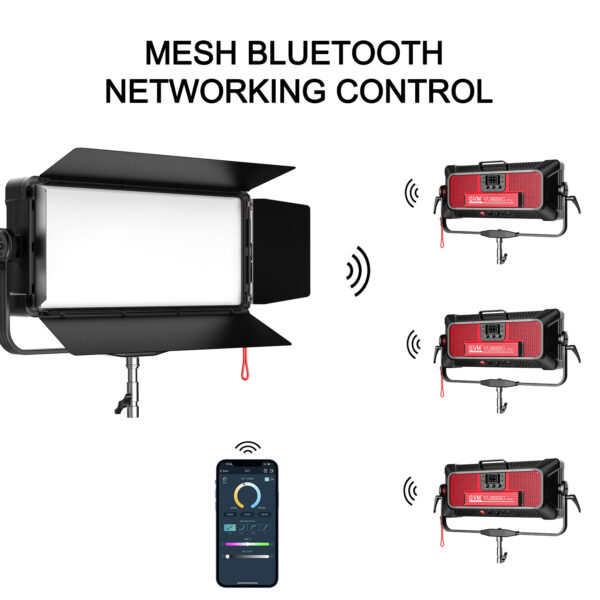 GVM YU600C Led Video Lights Panel Rgb And Bi-Color Studio Light - 图片 9