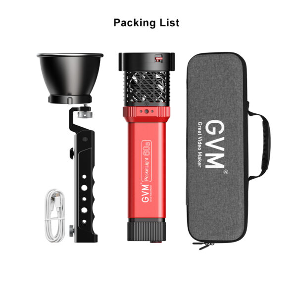 GVM-PD60B Built-in battery model (60W dual color temperature) 3-light set - 图片 10