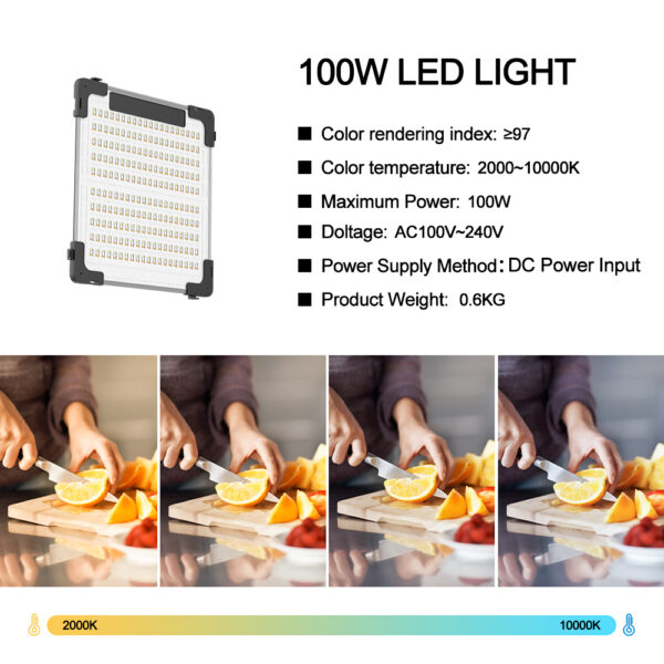 GVM B100C 100W RGB&Bi-Color Flexible LED Light - 图片 13