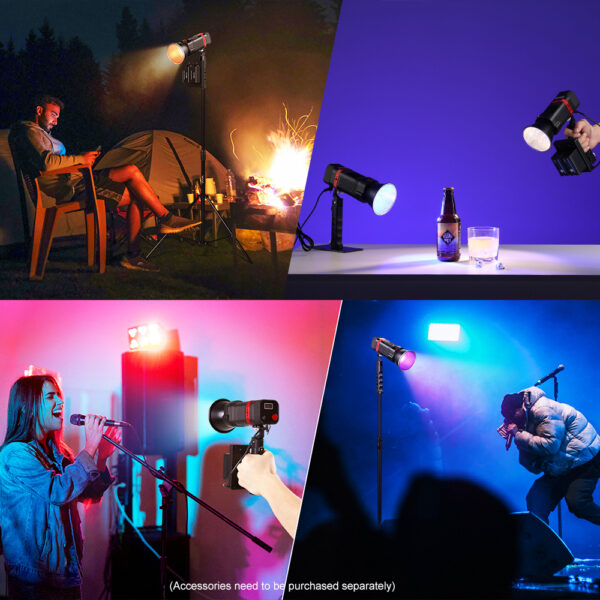 GVM-PL60C External 60W RGB Flashlight - Image 13