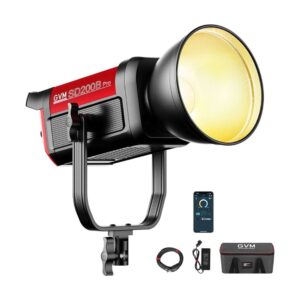 GVM PRO-SD200B 200W Bi-Color Monolight(V-mount && Mesh Bluetooth)