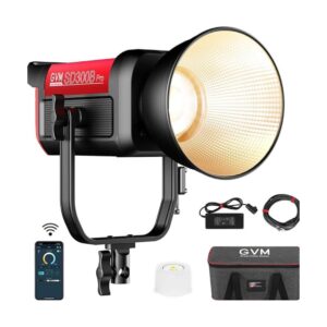 GVM PRO-SD300B 300W Bi-Color Monolight(V-mount & Mesh Bluetooth)