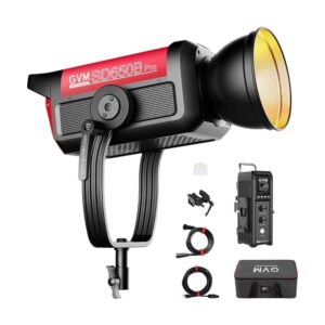 GVM PRO-SD650B 650W Bi-Color Monolight(V-mount && Mesh Bluetooth)