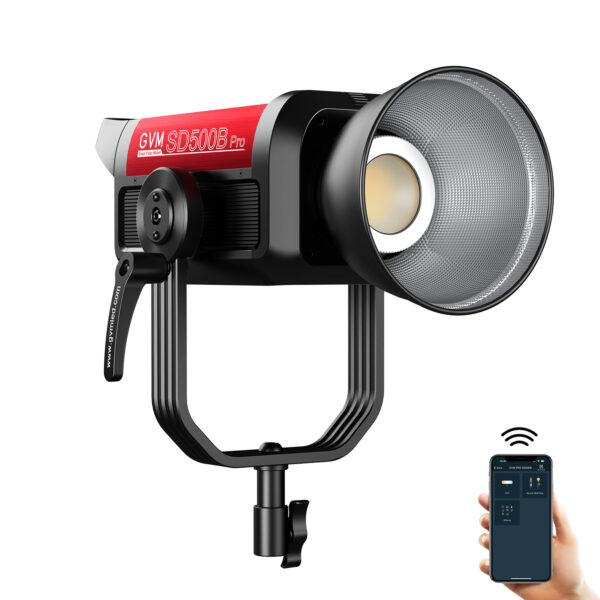 GVM PRO-SD500B 500W Bi-Color Monolight(V-mount && Mesh Bluetooth) - Image 3