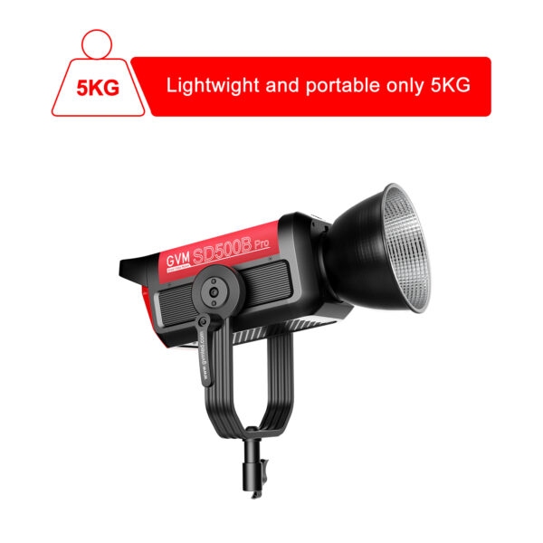 GVM PRO-SD500B 500W Bi-Color Monolight(V-mount && Mesh Bluetooth) - Image 4