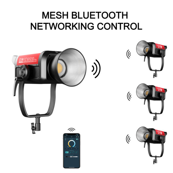 GVM PRO-SD650B 650W Bi-Color Monolight(V-mount && Mesh Bluetooth) - 图片 12