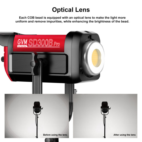 GVM PRO-SD300B 300W Bi-Color Monolight(V-mount & Mesh Bluetooth) - 图片 19