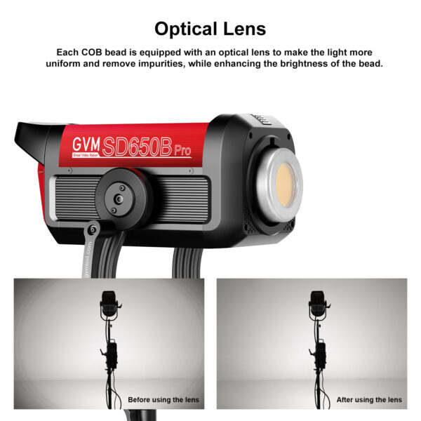GVM PRO-SD650B 650W Bi-Color Monolight(V-mount && Mesh Bluetooth) - 图片 20