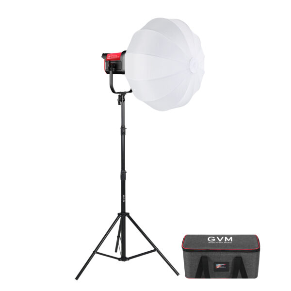 GVM PRO-SD300B 300W Bi-Color Monolight With Lantern Softbox(V-mount & Mesh Bluetooth)