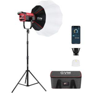GVM PRO-SD200B 200W Bi-Color Monolight With Lantern Softbox