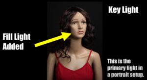 Example of a professional portrait using continuous studio lights