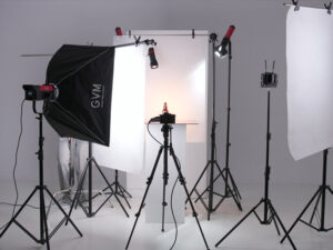 GVM 300B used as key light in a product photography studio setup