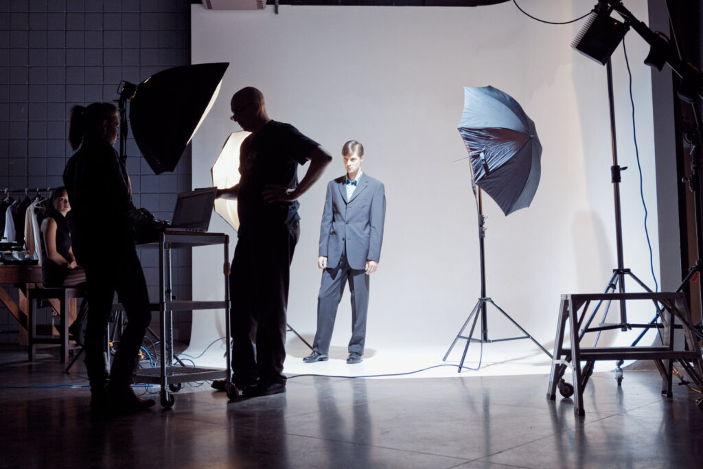 Strobe vs. Continuous Photo Studio Lights: Finding Your Fit 2 Shooting a model with continuous photo studio lights